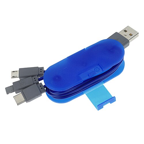 Additional Image 5 - a blue usb cable connected to a blue object