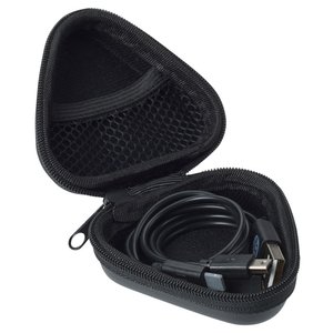 Additional Image 1 - a black case with a black earbuds inside
