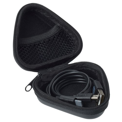 Additional Image 1 - a black case with a black earbuds inside
