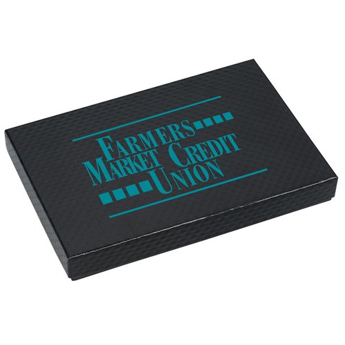 Additional Image 1 - a black rectangular object with blue text