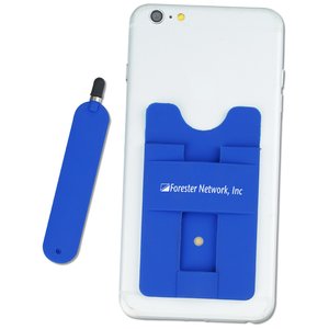 Additional Image 4 - a white and blue cell phone case