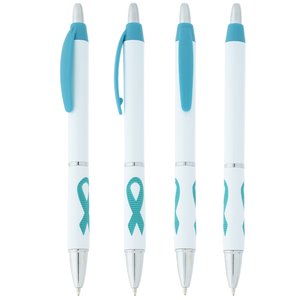 Additional Image 1 - a group of pens with blue caps