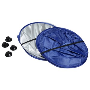 Additional Image 1 - a blue and silver round object