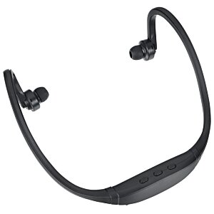 Additional Image 3 - a black earbuds with a cord