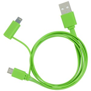 Additional Image 2 - a green cable with usb plugs