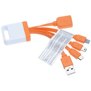 Additional Image 2 - a group of orange usb cables