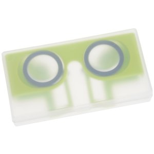 Additional Image 2 - a green and white rectangular object with black circles