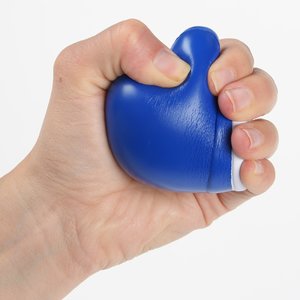Additional Image 1 - a hand holding a blue stress ball