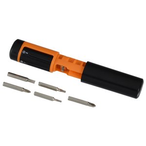 Additional Image 2 - a black and orange screwdriver with several tips