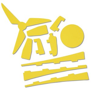Additional Image 3 - a yellow logo with a person on it