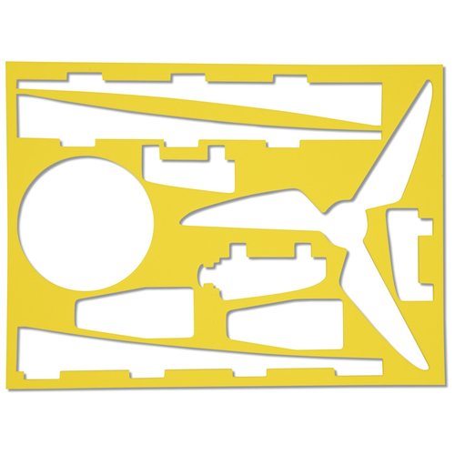 Additional Image 2 - a yellow rectangle with white shapes