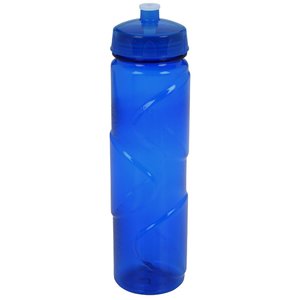 Additional Image 1 - a blue water bottle with a lid