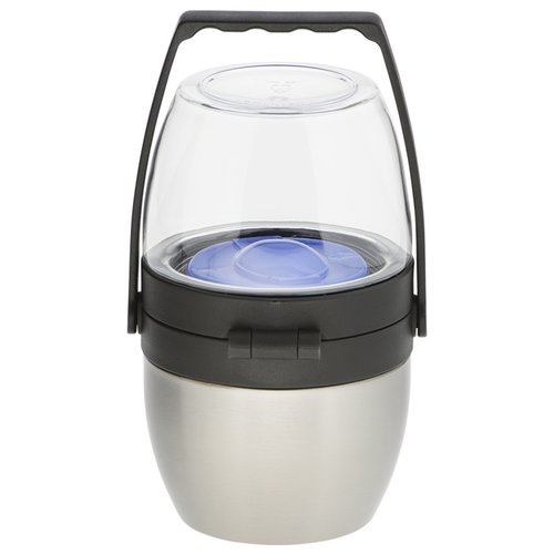 Additional Image 1 - a silver and black container with a clear container