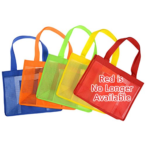 Sheer Striped Tote Bag Image 3 of 3