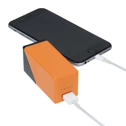 Additional Image 3 - a black and orange rectangular object with a white cord
