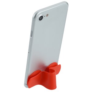 Additional Image 3 - a white cell phone with a red bow