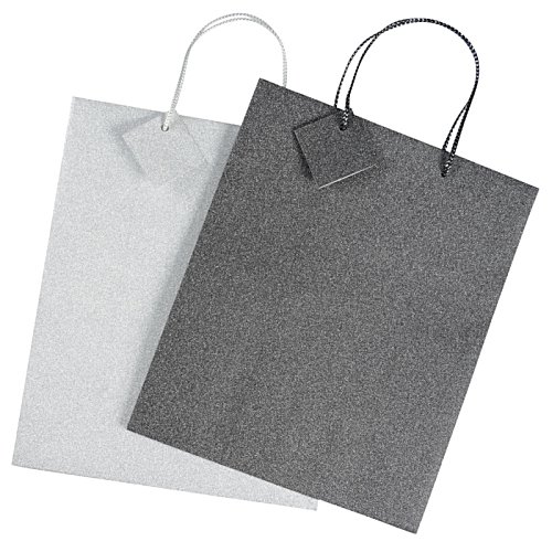 Additional Image 1 - a white and black shopping bags