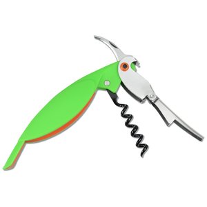 Additional Image 3 - a green and silver corkscrew