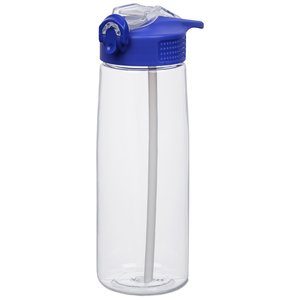 Additional Image 1 - a clear plastic bottle with a blue lid