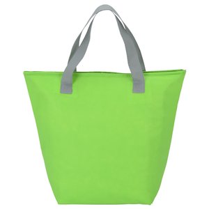 Additional Image 1 - a green bag with gray handles