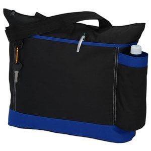 Additional Image 1 - a black and blue lunch bag
