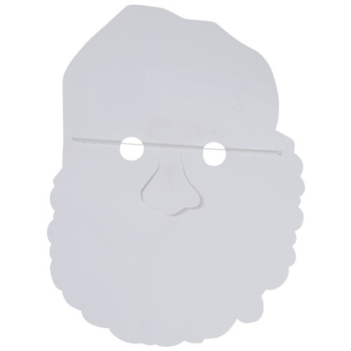Additional Image 2 - a white face mask with two holes
