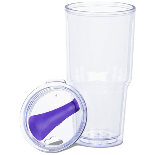 Additional Image 2 - a glass with a purple handle
