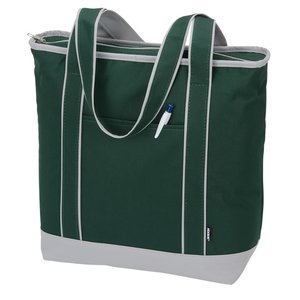 Additional Image 2 - a green bag with white stitching