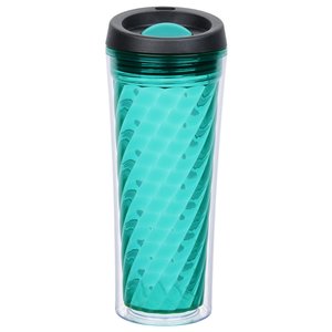 Additional Image 1 - a blue cup with a black lid