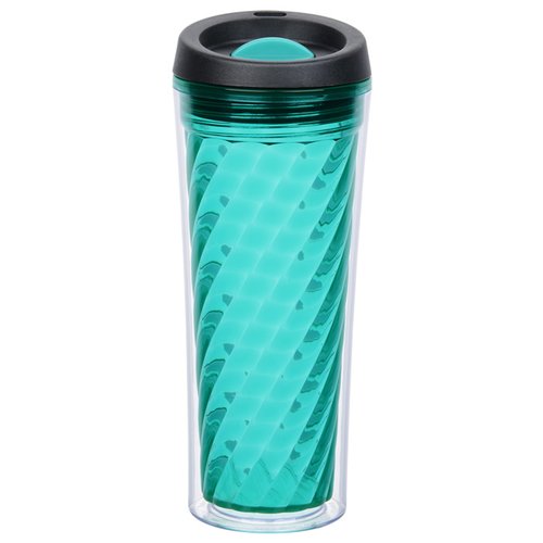 Additional Image 1 - a blue cup with a black lid