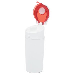 Additional Image 2 - a white cylindrical object with a red label