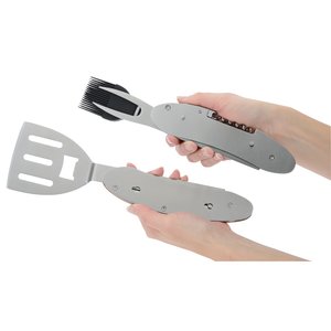 Additional Image 4 - a hand holding a grey spatula and a grey spatula