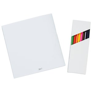 Additional Image 4 - a white square with a colorful stripe