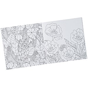 Additional Image 2 - a white rectangular object with black and white flowers