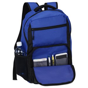 Additional Image 1 - a blue backpack with a zipper