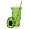 View Image 2 of 2 of Bloom Geometric Tumbler with Straw - 16 oz. - Closeout