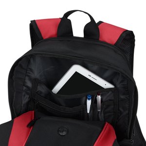 Additional Image 2 - a black and red backpack