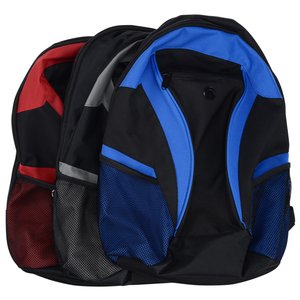 Additional Image 3 - a blue and black backpack