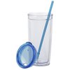 View Image 2 of 3 of Flurry Tumbler with Straw - 20 oz.