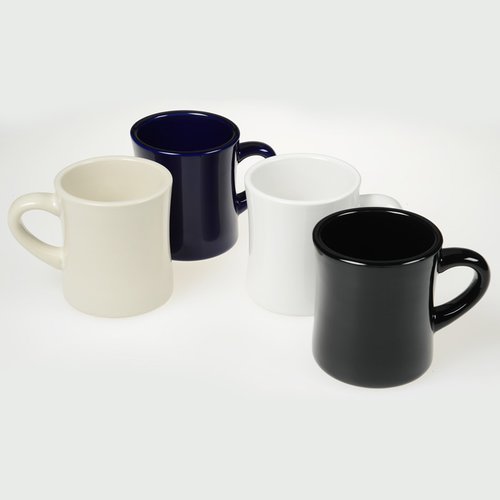 Additional Image 1 - a group of black and white coffee mugs
