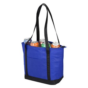 Additional Image 2 - a blue bag with black handles