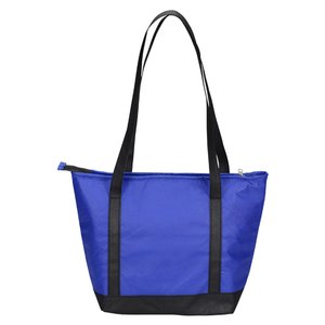 Additional Image 3 - a blue bag with black handles