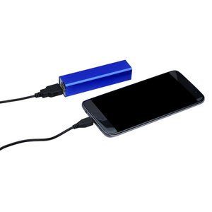 Additional Image 1 - a cell phone charging with a blue charger