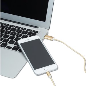 Additional Image 1 - a cell phone charging on a laptop