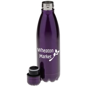 Additional Image 1 - a purple water bottle with a cap