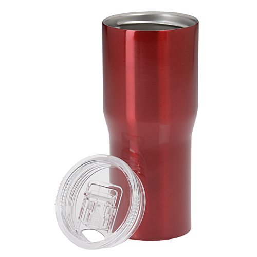 Additional Image 1 - a red tumbler with a lid