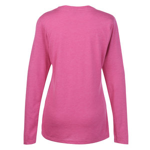 Additional Image 1 - a pink long sleeved shirt