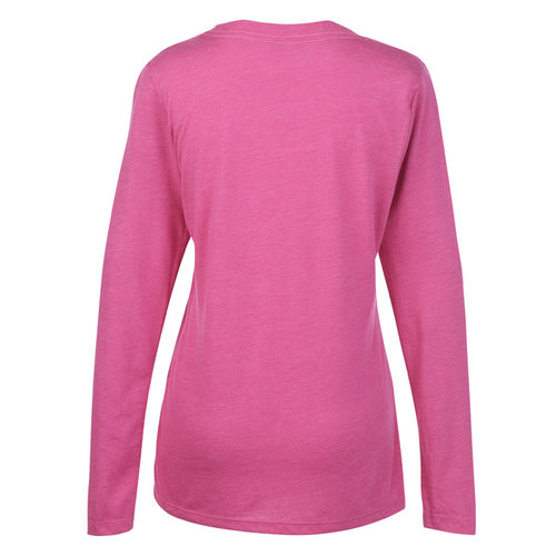 Additional Image 1 - a pink long sleeved shirt