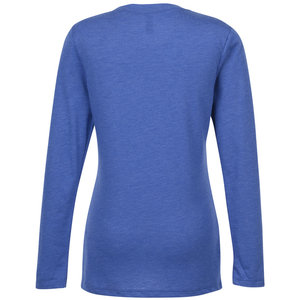 Additional Image 1 - a blue long sleeved shirt