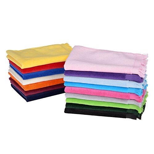 Fringed Golf Towel - 18" x 11" - Colour Image 1 of 2
